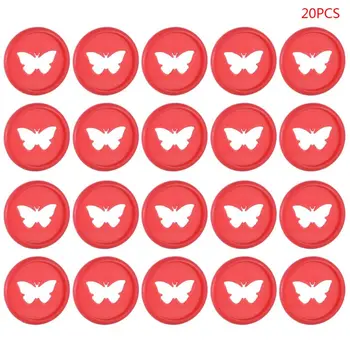 

20pcs Colorful Butterfly Notebook Plastic Binding Ring Mushroom Hole Disc DIY K1AB