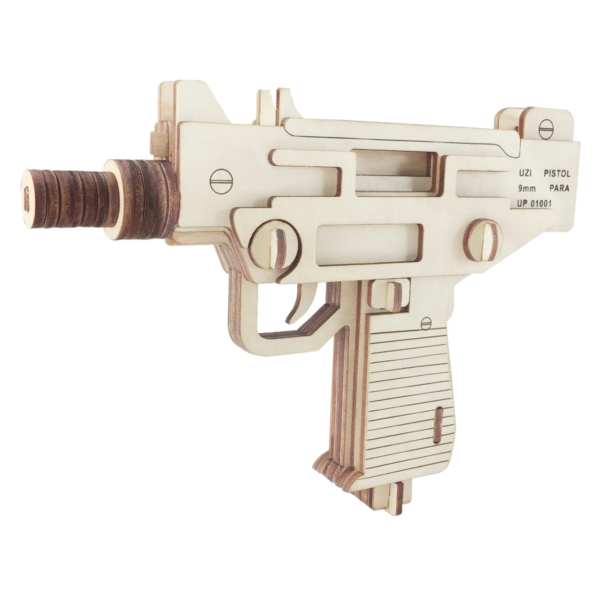 Деревянные Пазлы 3D пистолет UZI деревянные мини-модели игрушки сделай сам для