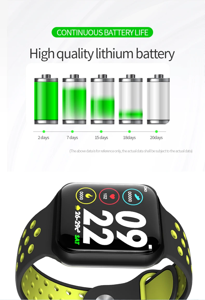 F8, сенсорный экран, умные часы с датчиком движения, Смарт-часы, спортивные, для фитнеса, для мужчин и женщин, беспроводные устройства для IOS, Android