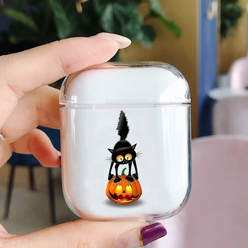 Чехол для наушников AirPods 1/2 милый чехол с привидением Хэллоуина Apple Airpods 2 Мягкий