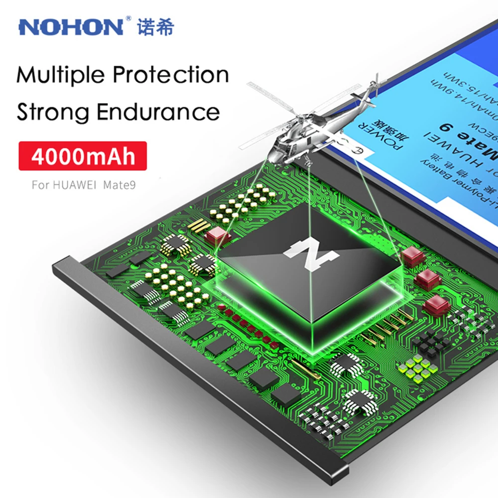 Аккумулятор NOHON для huawei mate 10 20 Pro 7 8 9 S P20 Pro Honor 8c/Y9 /Y7 prime, аккумулятор для мобильного телефона, Бесплатные инструменты