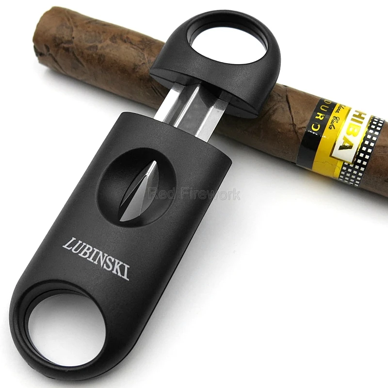 COHIBA пластиковые v-образные сигары резак острые сигареты резки металла нержавеющей стали лезвия гаджеты сигары скидка