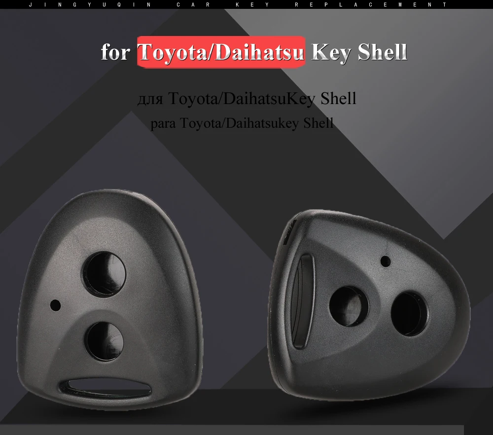 Keyforkess 20 pz/lotto Cassa Chiave Dell'automobile per Toyota Avanza Calya wigo Fit Daihatsu Xenia Ayla Sigra Chiave A Distanza di Copertura Fob borsette Manica - Hd53f8e09ceca48fa9026e749918a7cd3I