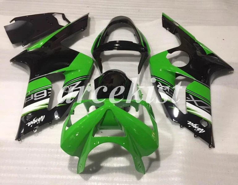 

New ABS Injection Mold Full Fairings Kit Fit for kawasaki Ninja ZX6R 636 2003 2004 03 04 6R custom Free green black