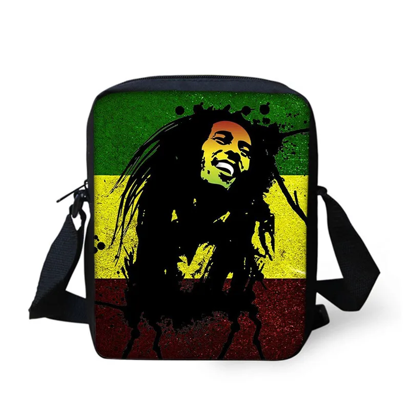 THIKIN модные мини женские сумки через плечо Bob Marley, повседневная мужская сумка через плечо, музыкальная звезда, регги, персонаж, напечатанная сумка-мессенджер - Цвет: as picture