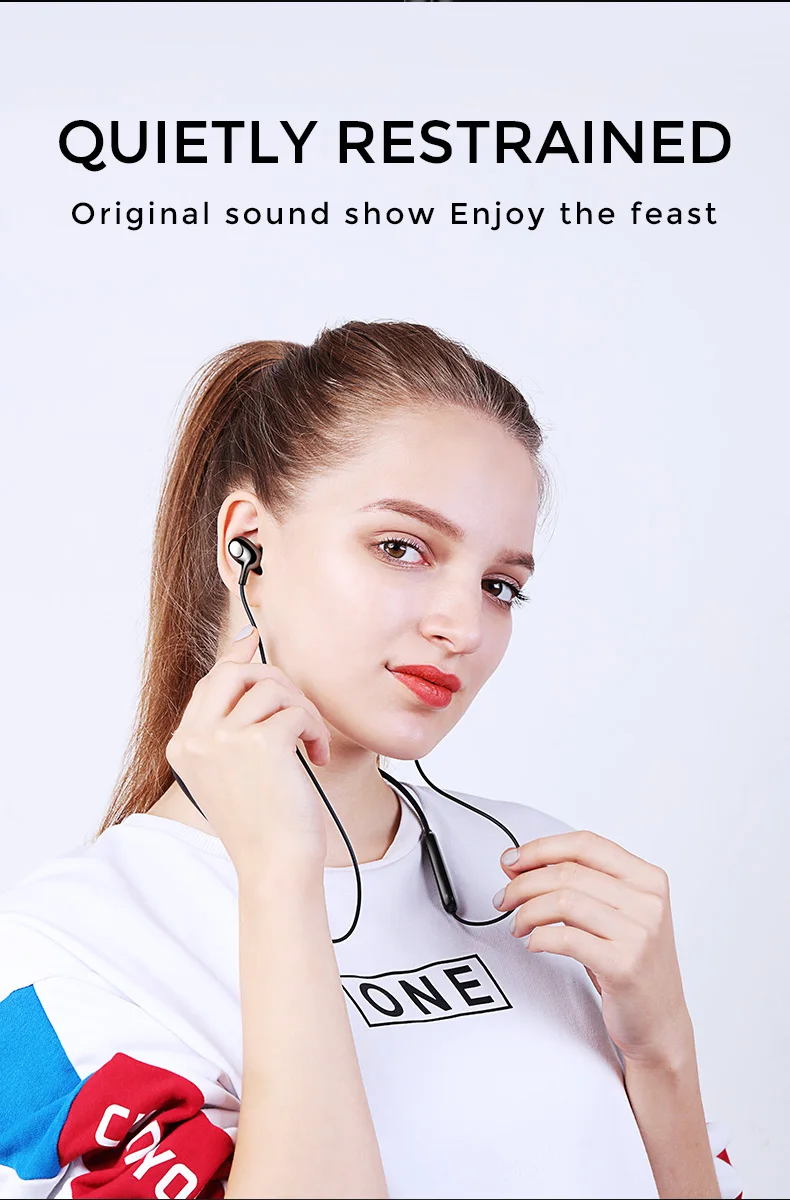 Joyroom магнитные беспроводные Bluetooth наушники музыкальные металлические наушники с микрофоном шейные спортивные наушники с микрофоном для телефона
