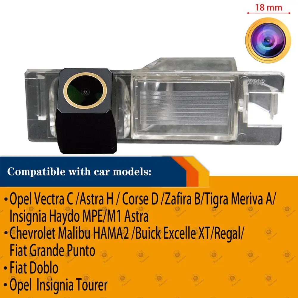Rear Reversing Backup Camera Rearview License Plate Camera Waterproof for Fiat Doblo Opel Vectra C/Astra H/Corse D/Zafira B/Tigra Meriva A/Insignia Tourer 