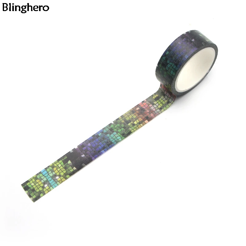 10 шт./компл. Blinghero Colorfun сетка 15 мм х 5 м лента Washi рукоделие изоляционная лента клейкая наклейки с лентами Декоративные Канцелярские ленты BH0023
