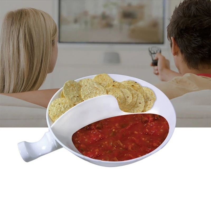 Creative Handle Separated Bowl With Handle Home Isolated Bowl With Snack Separated Bowl Snack Bowl Cereal