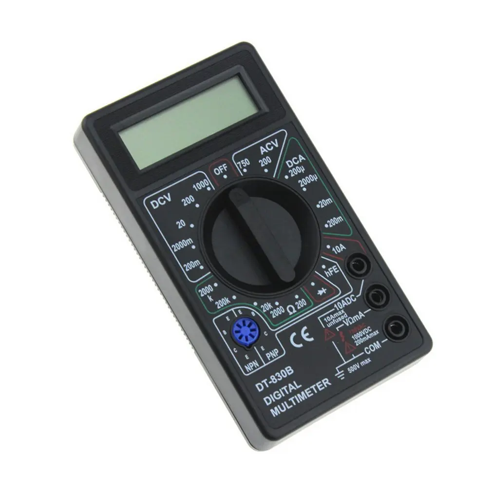 Dt830B Ac/Dc Lcd Digital Multimeter 750/1000V Voltmeter Ammeter Ohm Tester High Safety Handheld Meter Digital Multimeter Sale
