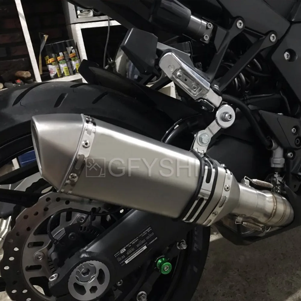 Для Kawasaki Z1000 2010 до Z 1000 Z1000SX Z1000 выхлопа скольжения на мотоцикл выхлопной и Соединительная труба