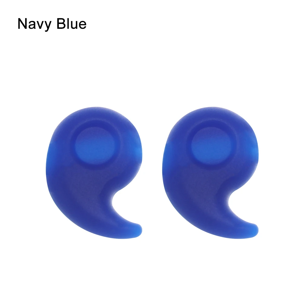 1Pair New Silicone Glasses Ear Hooks Glasses Holder Soft Anti Slip Fixed Leg Grip Temple Tip Outdoor Sports Eyewear Accessories - Цвет: navy blue 1