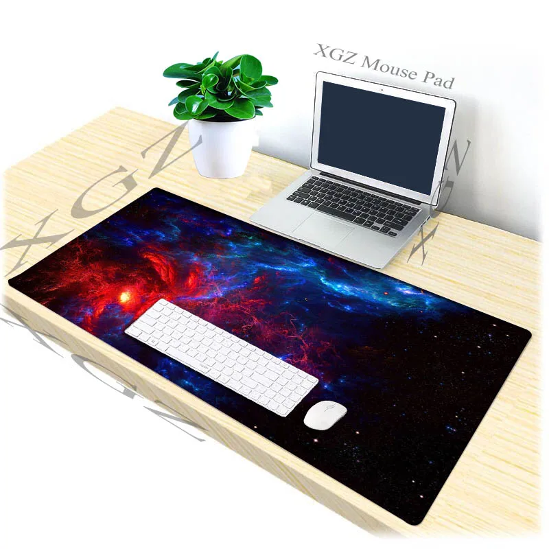 

XGZ Fantasy Star Customized Large Mouse Pad Precision Black Lock Home Computer Desk Mat Rubber Stripe Skid 900x400 / 900x300 Xxl