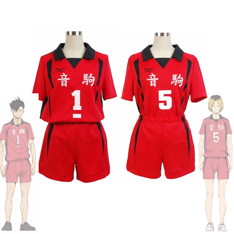 Haikyuu Nekoma высококлассная Униформа Tetsurou Kuroo Kozume Kenma Женская одежда для волейбольной