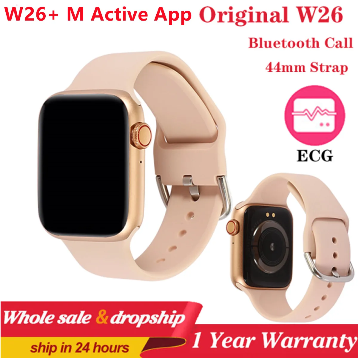 HW22 Pro Smart Watch 2021 IWO W26 Pro HW16 SmartWatch ECG Heart Rate Monitor Temperature Waterproof PK IWO 13 For Apple&Android