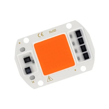 

220V LED COB Plant Light 50W Full Spectrum Free Drive Grow Seedling Lamp for Greenhouse Flower Indoor