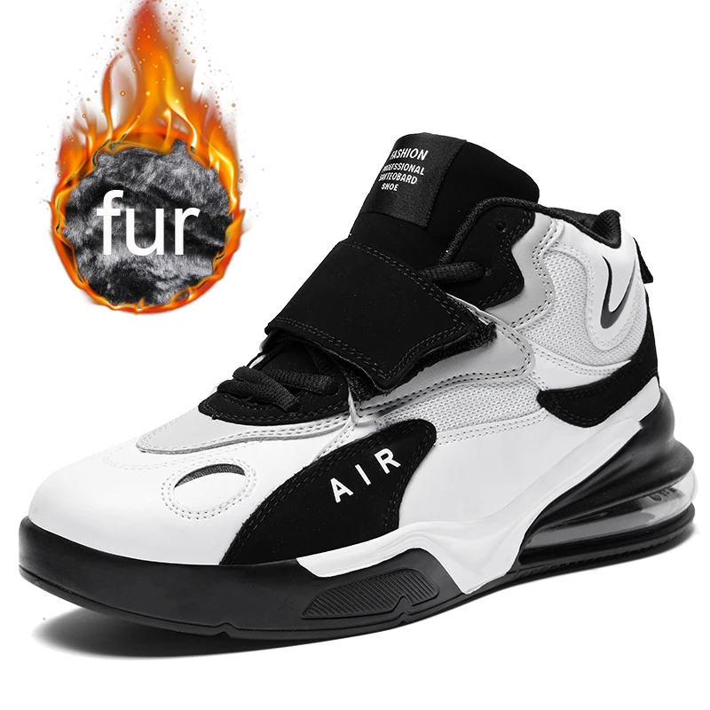 37~45 Mens Winter Air-Cushion Boots Designer Leather Sneakers Sport for Men Running Basket Trainers Basketball men sneakers men leather boots