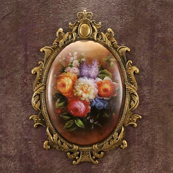 

VINTAGE EUROPEAN CLASSICAL WALL HANGING RESIN DECORATIVE MURAL RESTAURANT LIVINGROOM BEDROOM WALL BACKGROUND CRAFTS ORNAMENT ART