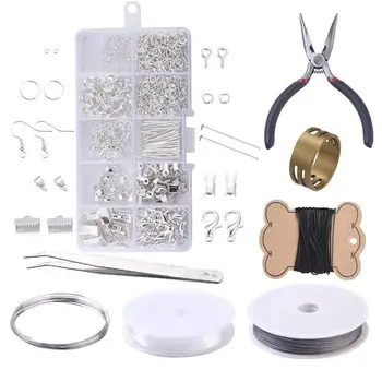 

Diy Jewelry Accessories Handmade Accessories Material Hook Earring Sets Box Jump Ring Kit Set Hook Tool Pin S7F0