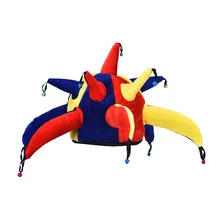 1 шт. Новая красочная клоунская шляпа забавные цирковые клоуны вечерние шапки дети взрослые косплей реквизит аксессуары для празднования Хеллоуина L58