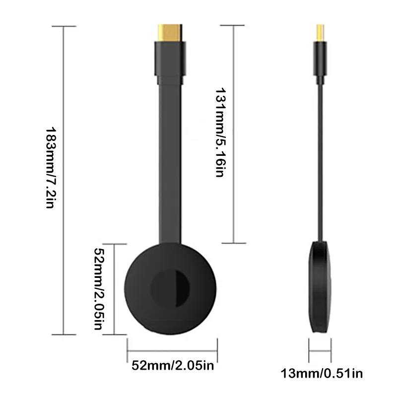Беспроводной дисплей Dongle WIFI портативный ресивер 1080P HDMI Miracast для смартфонов iOS iPhone