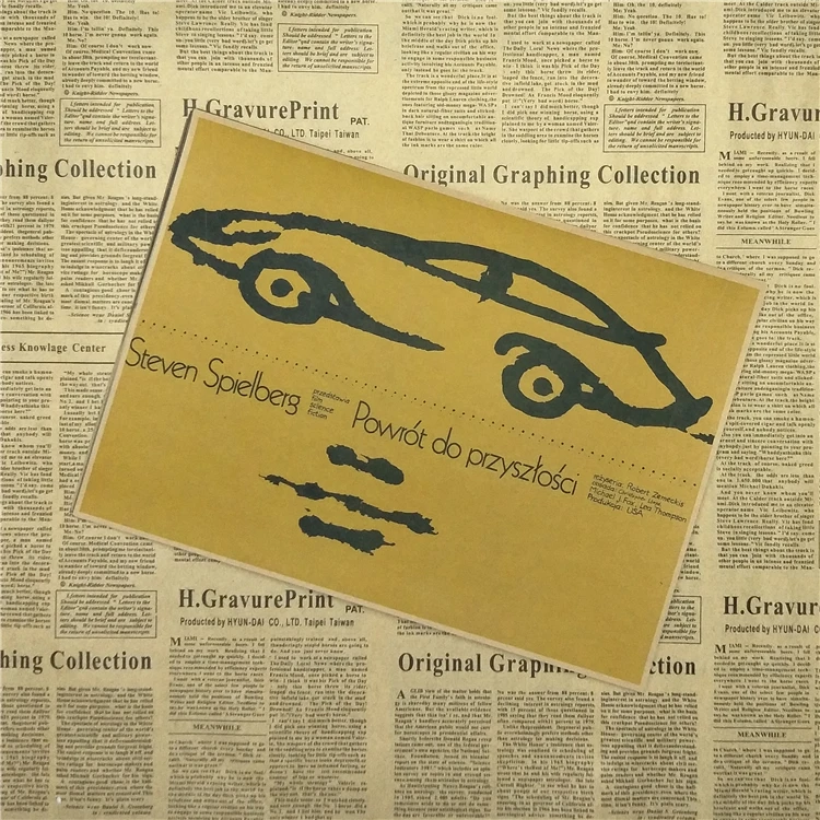 Back to The Future Posters Sci-fi Propaganda Retro Kraft Film Poster Decorative DIY Wall Canvas Sticker Home Bar Art Posters