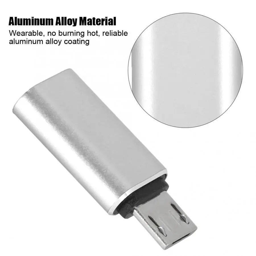 2 шт. тип-c Женский к Micro USB Мужской Android телефоны кабели адаптер тип-c к Micro USB3.0 телефон зарядка конвертер данных