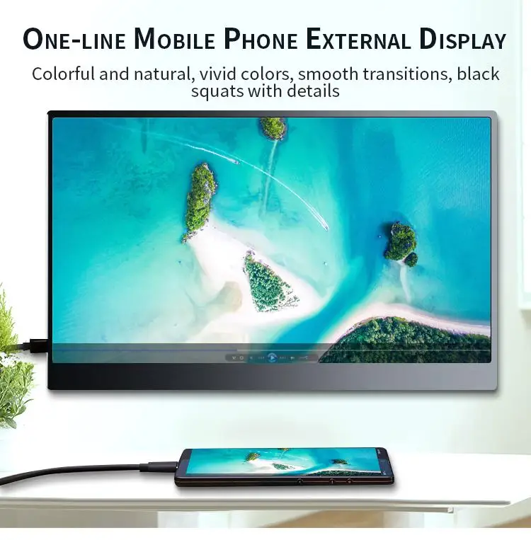 Thin Portable IPS Full HD Monitor 12.5 Inch Mini HDMI for laptop Phone X box Switch and PS4 portabl