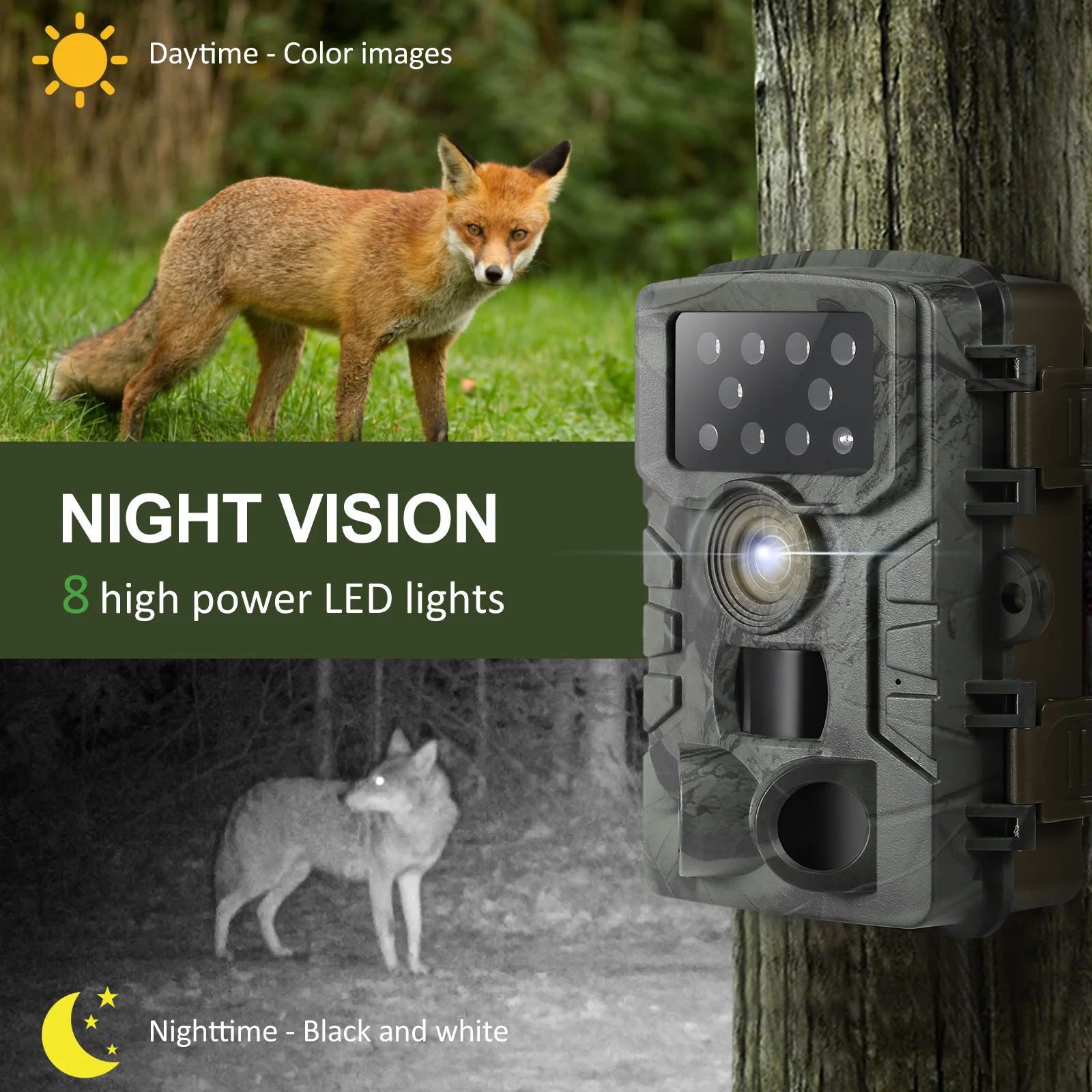 Trail Camera 20MP 1080P Waterproof PIR Infrared Hunting Camera With Night Vision Wildlife Cam Surveillance Tracking PR700