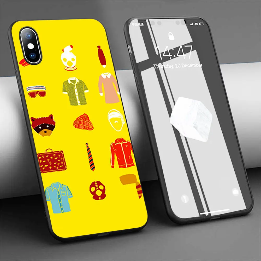 Мягкий силиконовый чехол Wes Anderson для телефона iPhone 11 Pro Max X 5S 6 6S XR XS 7 8 Plus | Мобильные