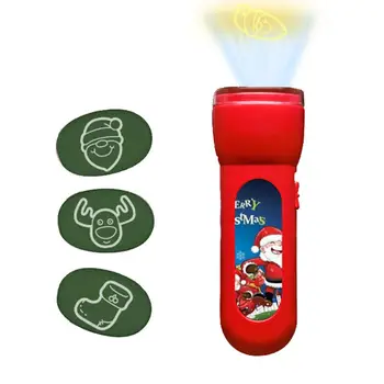 

Christmas Story Projection Torch Flashlight Luminous Educational Toy Great Educational Handed Gift For Toddler Boys Girls
