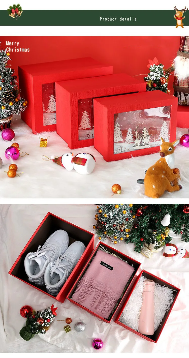 Рождественский трехмерный подарок рождественские подарочные пакеты Рождественский Санта Клаус коробка мультяшная жизнь Рождественский подарок Zst1