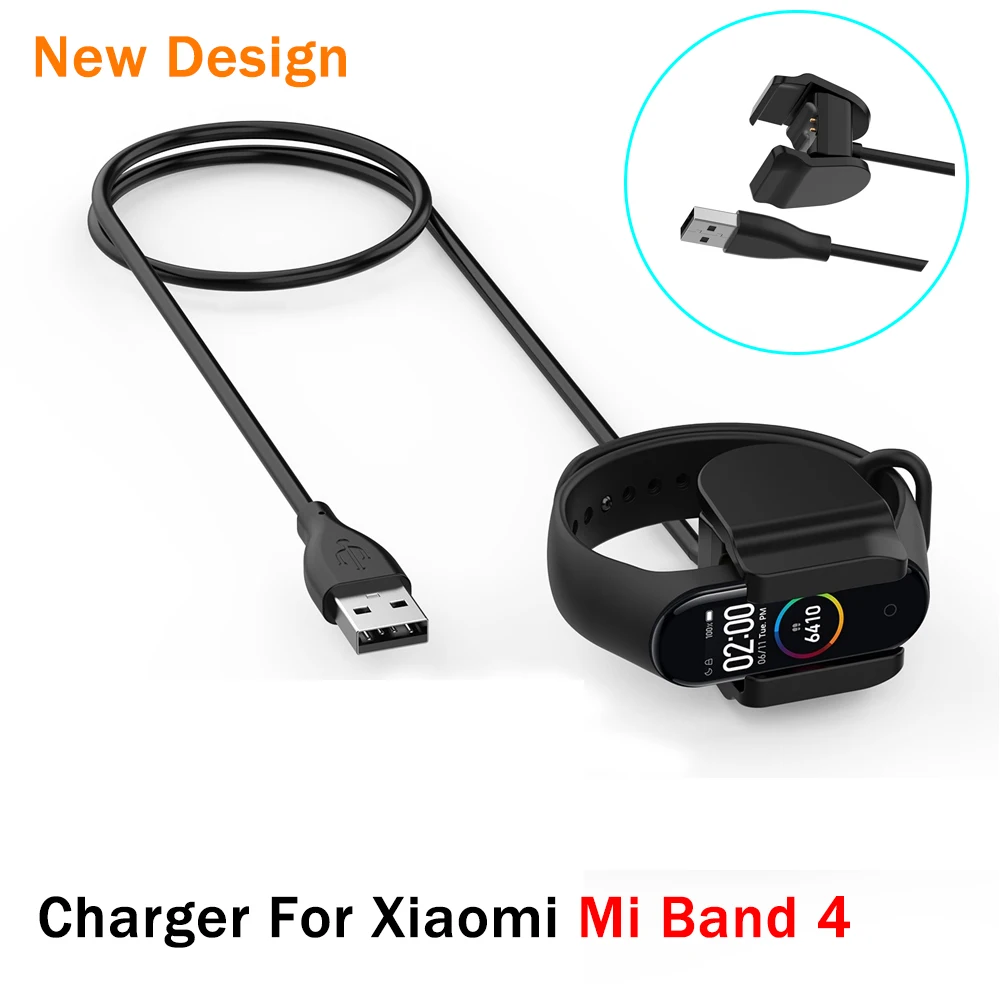 Charger Cable For Xiaomi Mi Band 4 Smart Wristband Bracelet Mi Band 4 NFC Global Portable USB Charging Cable Adapter Mi band 4 - Цвет: 1M Style 3