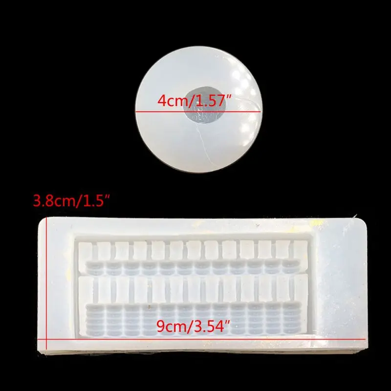 Abacus Gold Ingot Pendant Epoxy Resin Silicone Mold Jewelry Making Craft Tools