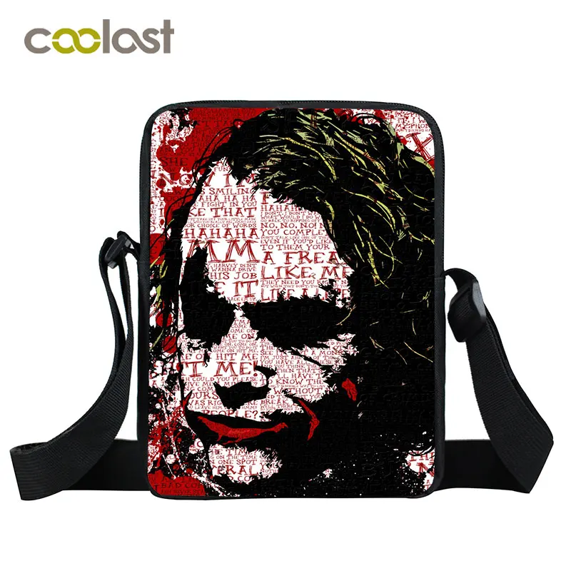 xkb joker47 Joker Be kind мини-сумки-мессенджеры Joaquin Phoenix Женская и мужская сумка маленькая сумка на плечо Детская сумка для книг для мальчиков сумки для девочек - Цвет: xkb joker47