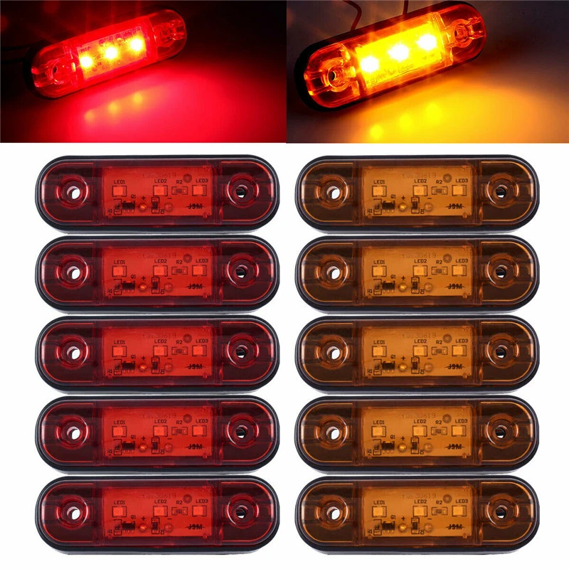 vriendelijk verstoring terugtrekken 10Pcs Trailer Led Verlichting Truck Lichten 24V Amber Rode Led Marker  Lights Trailer Zijmarkeringslichten Voor  Vrachtwagens|Vrachtwagenverlichtingssysteem| - AliExpress