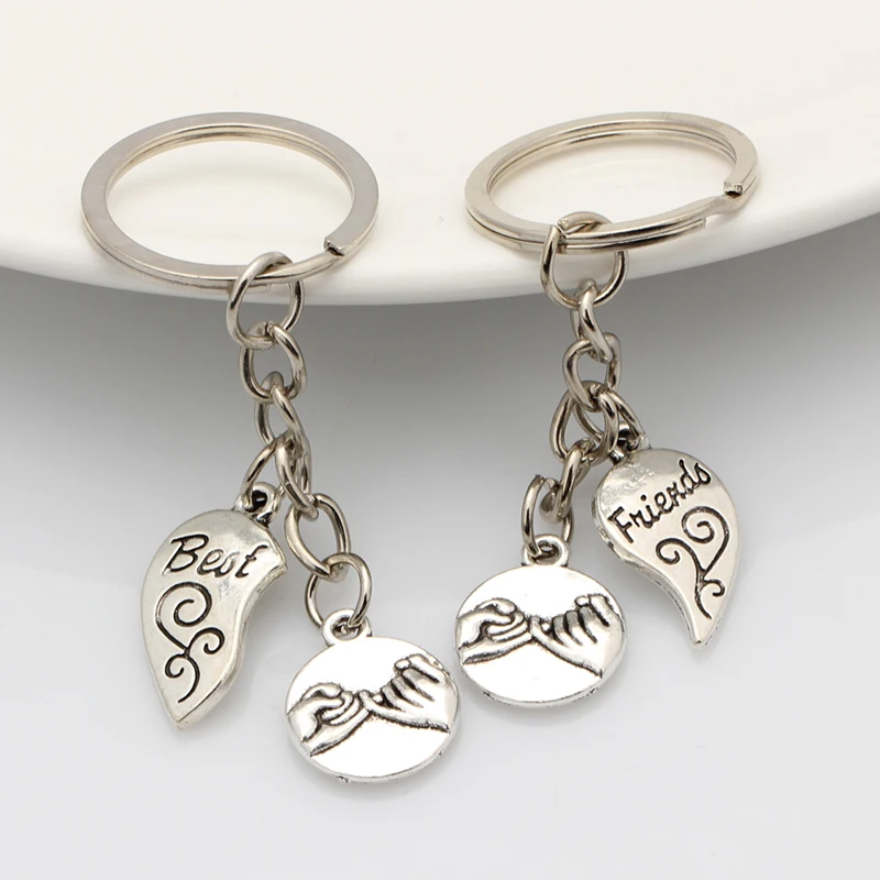 Personality-Best-Friends-Keychain-For-Lovers-Friends-Key-Chain-Pinky-Promise-Pendant-Car-Key-Ring-Holder (1)