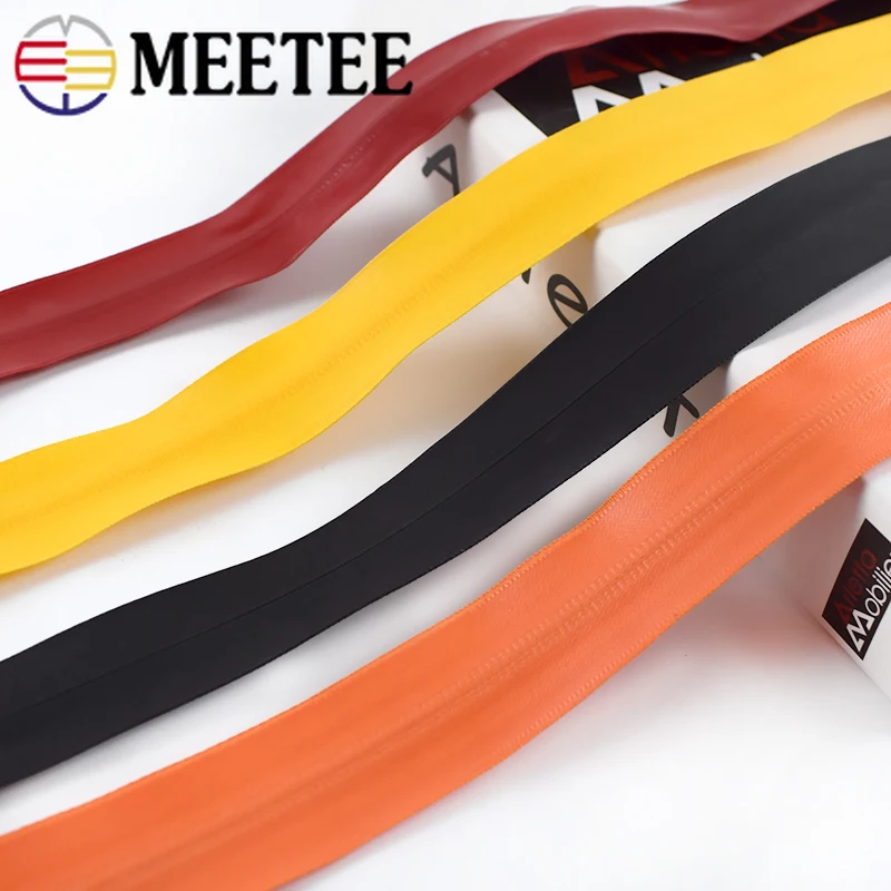 Meetee 3/6 метров 8 # нейлон Водонепроницаемая молния обратная загрузка катушки код
