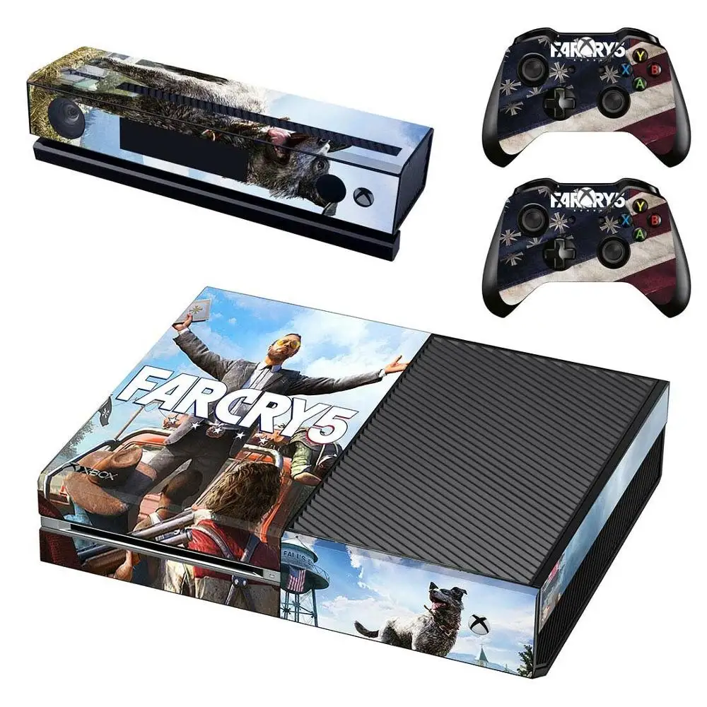 Far Cry 5 стикер s для xbox one виниловые наклейки на кожу Наклейки Обложка Pegatinas для xbox one консоль Kinect два контроллера шкуры