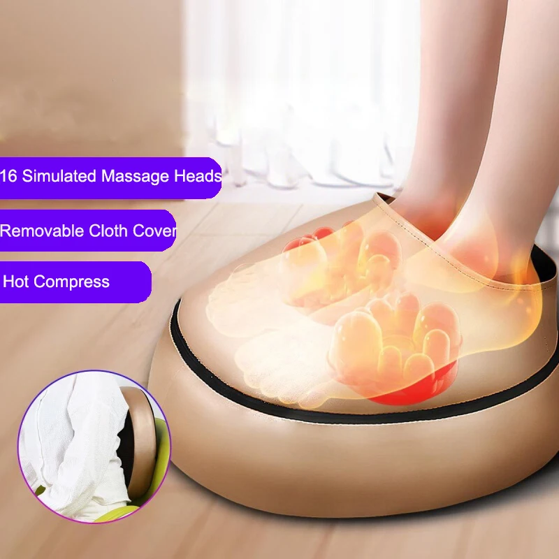 

Deluxe Upgrade Electric Foot Heating massage Machine Fully Automatic Kneading Acupoint Instrument Heating Soles Feet Care Spa