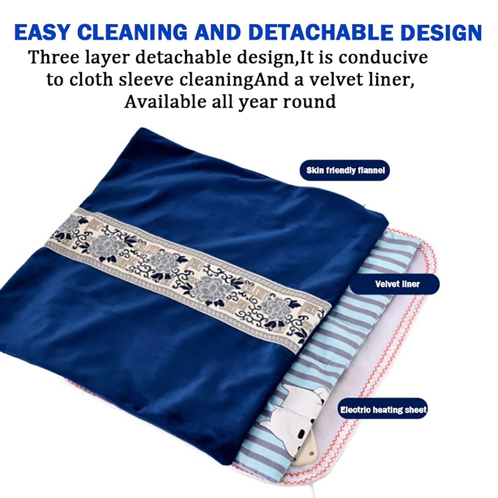 Electric Heated Thermal Therapy Heat Pad With 3 Settings For Shoulder