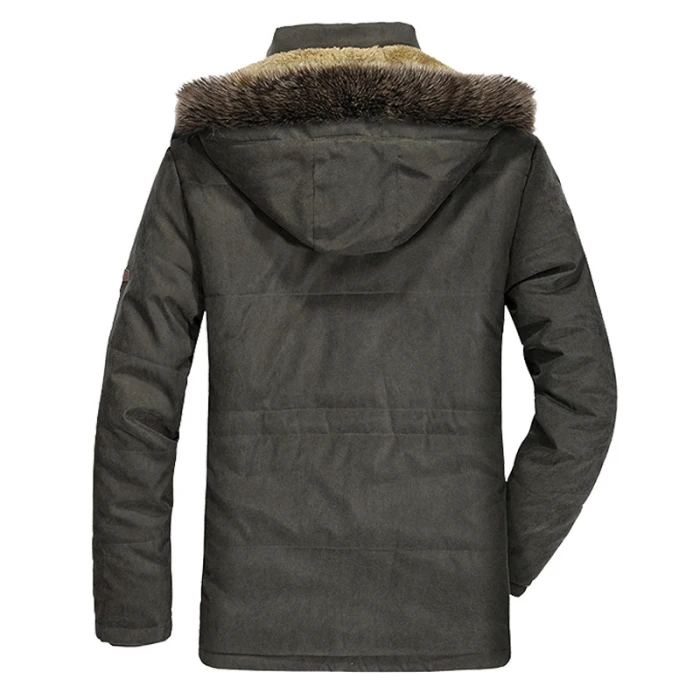 Newly Men Winter Coats Jackets Warm Windproof Thicken with Detachable Hood for Outdoor SD669