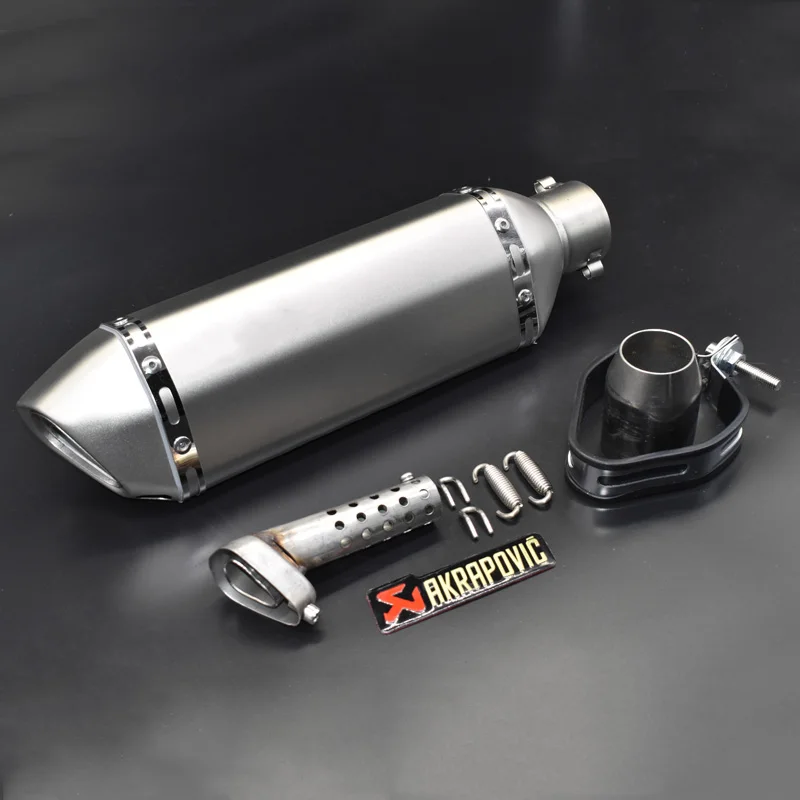 Универсальный для akrapovic выхлопной мотоцикл глушитель escape motoo с db killer выхлопные системы для honda tmax500 Скутер atv - Цвет: D STICKERS