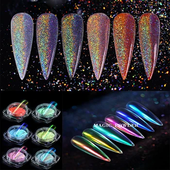 

0.5g 0.2g Chameleon Nail Glitter Dust Mirror Effect Nail Art Chrome Pigment Nail Powder Nail Art Decoration
