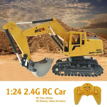 

1:24 2.4G RC 8 Channel Crawler Excavator Shovel Crawler Navvy Model Construction Vehicle Toy Simulated Excavator Gift For Kids