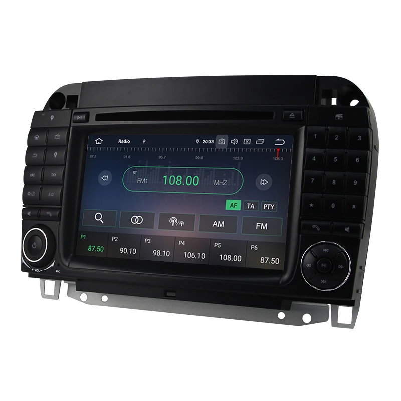Discount 4+64G Android 9.0 Car DVD GPS player For Mercedes Benz S-Class W220 W215 S280 S320 S400 S500 Radio SD Octa Core 4G RAM Navi USB 3
