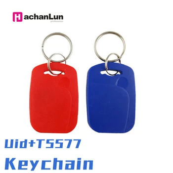 UID + 5577 RFID 태그 스마트 NFC 듀얼 칩 IC + ID 복합 키체인, 125KHZ EM4305, 13.56MHZ, 반복 지울 수 있는 액세스 카드, 5 개, 10 개