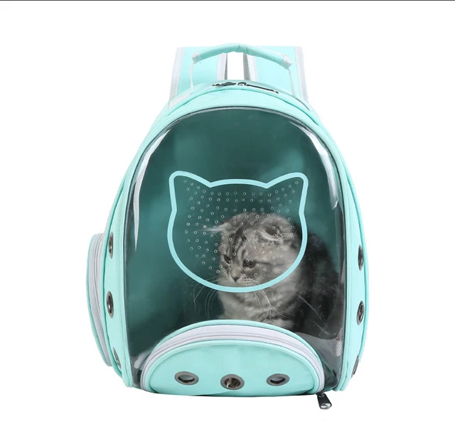 The Breezy” Space Cat Backpack Carrier with Built-in Fan & Light – Lilly &  Max