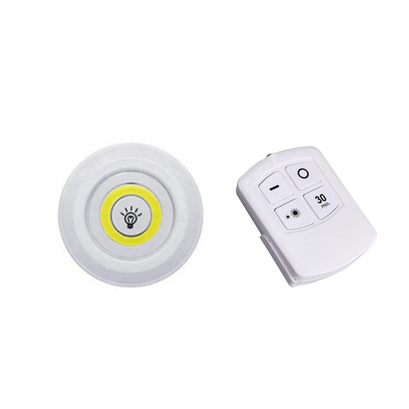 1Remote 1Lamp Затемнения светодиодный свет под кабинет с пультом дистанционного управления Управление Батарея батарейках светодиодный шкафы светильники для гардероб, спальня Ванная комната освещение - Цвет: 1Remote 1Lamp
