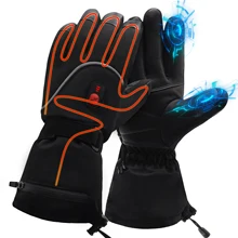 Перчатки с подогревом, электрическая грелка, тепловая литиевая батарея, с подогревом, сенсорный экран, для велоспорта, мотоцикла, велосипеда, лыжные перчатки для мужчин и женщин